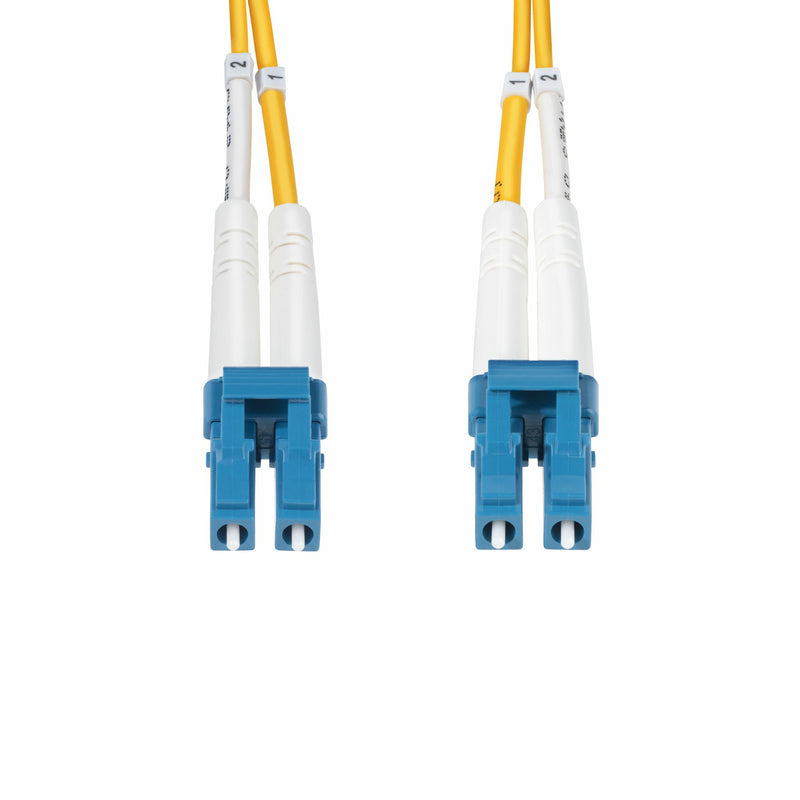 StarTech.com Câble Fibre Optique de 1m Duplex Monomode LC à LC (UPC) OS2, 9/125µm, 100G, Cordon Fibre Optique, Insensible à la Courbure, Faible Perte d'Insertion, Cordon Patch Fibre LSZH