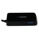 StarTech.com Hub USB 3.0 (5Gbps) à 4 ports avec câble intégré - Noir