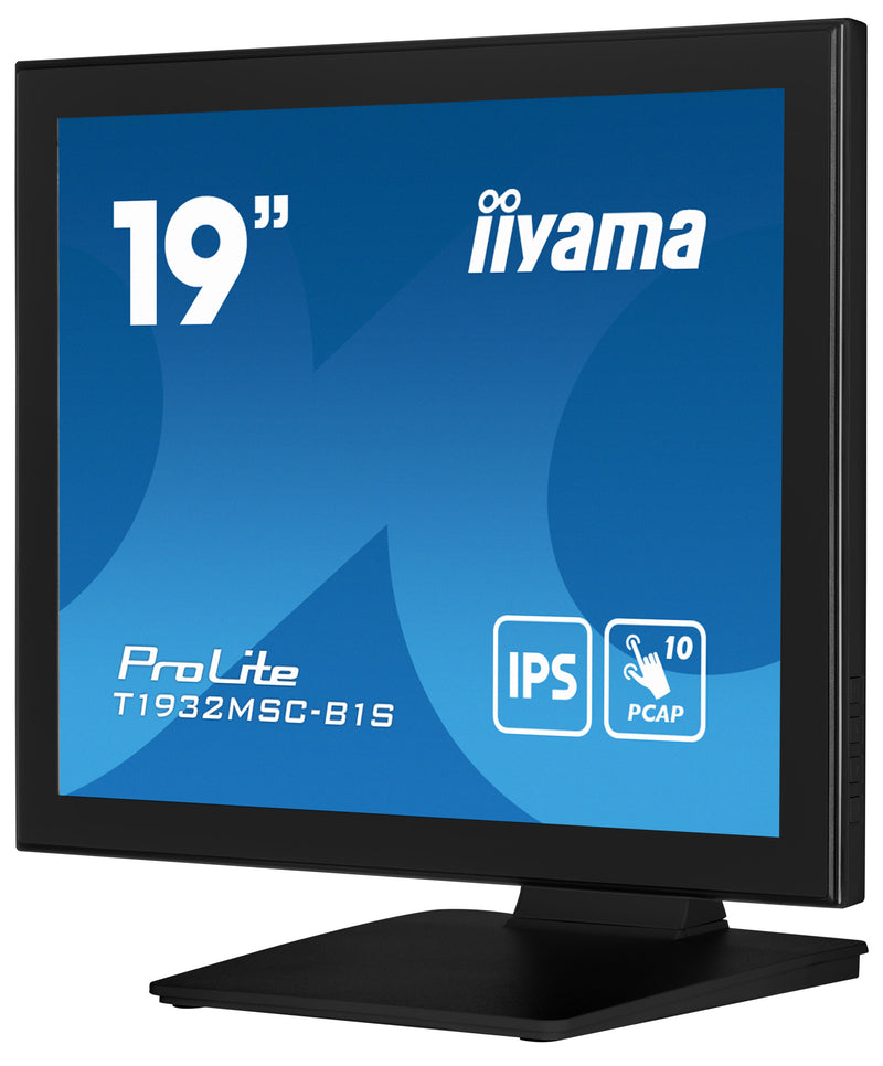iiyama ProLite T1932MSC-B1S 48,3 cm (19") PC Flat Panel Monitor 1280 x 1024 pixels Full HD LED Touchscreen Tafelmodel Zwart