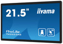 iiyama TW2223AS-B2 Dynamisch beeldscherm, 21,5" (54,6 cm) interactief plat paneel, wifi, 400 cd/m², Full HD, zwart, touchscreen, geïntegreerde processor, Android 12, 24/7
