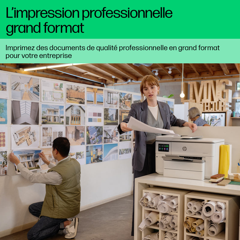 HP OfficeJet Pro 9730e Sans fil All-in-One Couleur Imprimante, Instant Ink; Impression recto-verso