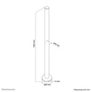 Neomounts FPMA-D9POLE Extension pour support d'écran à fixer - h100 cm
