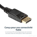 StarTech.com Adaptateur DisplayPort vers HDMI - Convertisseur Vidéo DP 1.2 vers HDMI 1080p - Câble DP vers HDMI pour Moniteur/Écran - Câble Passif DP à HDMI - Connecteur DP à Verrouillage