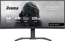 iiyama GCB3482WQSU-B1 platte PC-monitor 86,4 cm (34") 3440 x 1440 pixels UltraWide Quad HD LED Zwart
