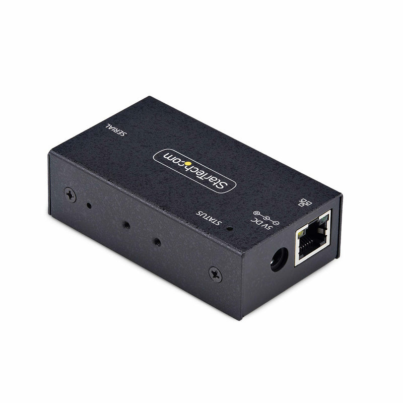 StarTech.com Adaptateur Série vers Ethernet à 1 Port, Serveur de Périphériques Série IP pour Périphériques RS232 Distants, Montage Mural/sur Rail DIN, Boîtier Métallique, Convertisseur Série RJ45 LAN vers DB9, TAA