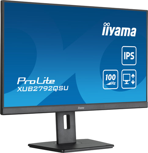 iiyama ProLite XUB2792QSU-B6 27" (68,6 cm) PC Flat Panel Monitor 2560 x 1440 Pixels Quad HD LED Zwart