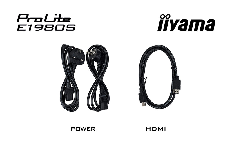 iiyama ProLite E1980S-B1 19" (48,3 cm) PC-flatscreenmonitor, 1280 x 1024 pixels, VGA, LED, zwart