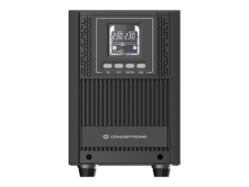 Conceptronic ZEUS52E2K uninterruptible power supply, double-conversion (online), 2 kVA, 1800 W, 6 AC outputs