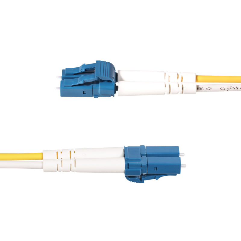 StarTech.com Câble Fibre Optique de 1m Duplex Monomode LC vers SC(UPC) OS2, 9/125µm, 100G, Cordon Fibre Optique, Insensible à la Courbure, Faible Perte d'Insertion, Cordon Patch Fibre LSZH