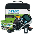 DYMO LabelManager LabelManager420P Étiqueteuse portable rechargeable | hautes performances avec connexion PC/Mac | Clavier ABC avec Malette de Transport et 4 Ruban D1