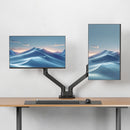 ACT Bras double moniteur office premium, avec vérin à gaz