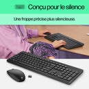 HP 230 Wireless Mouse and Keyboard Combo clavier Souris incluse RF sans fil AZERTY Belge Blanc