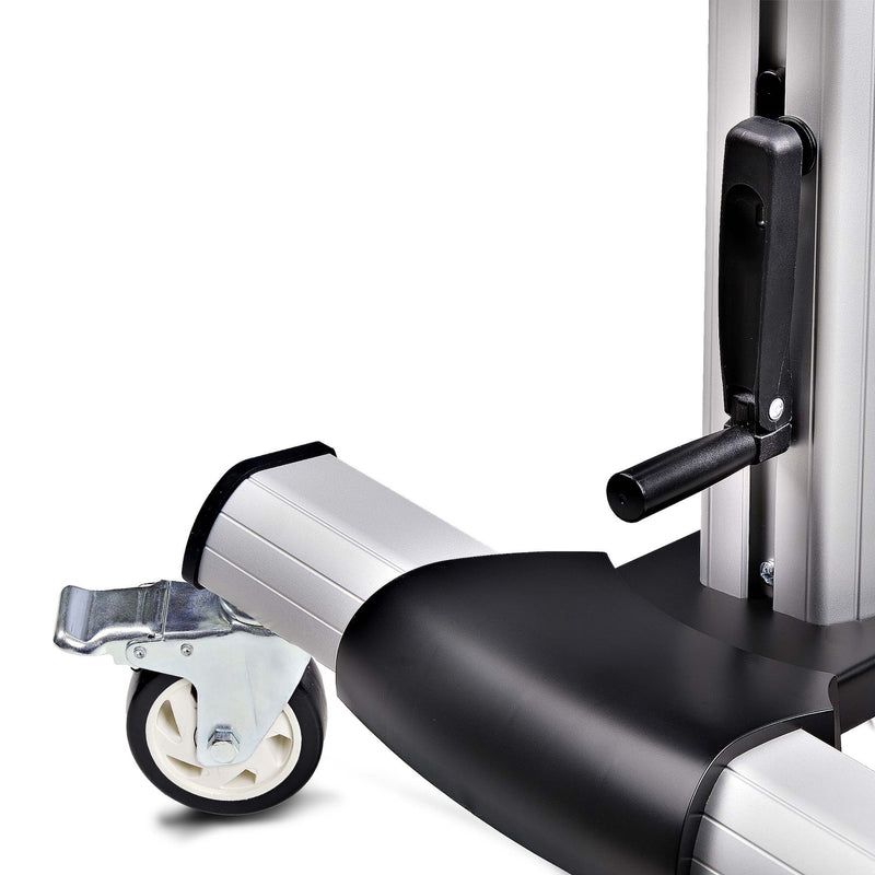 StarTech.com Rollende tv-beugel voor 60-100 inch flatscreens tot 100 kg, in hoogte verstelbaar met handslinger, mobiele tv-standaard/kar