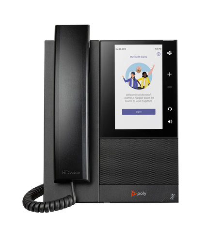 HP Poly Téléphone multimédia professionnel Poly CCX 505 pour Microsoft Teams et compatible PoE
