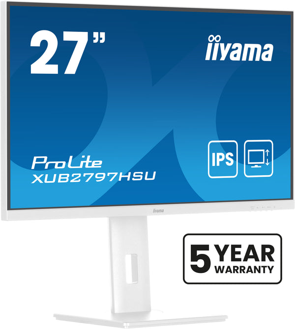 iiyama ProLite XUB2797HSU-W2 platte PC-monitor 68,6 cm (27") 1920 x 1080 pixels Full HD LED Wit