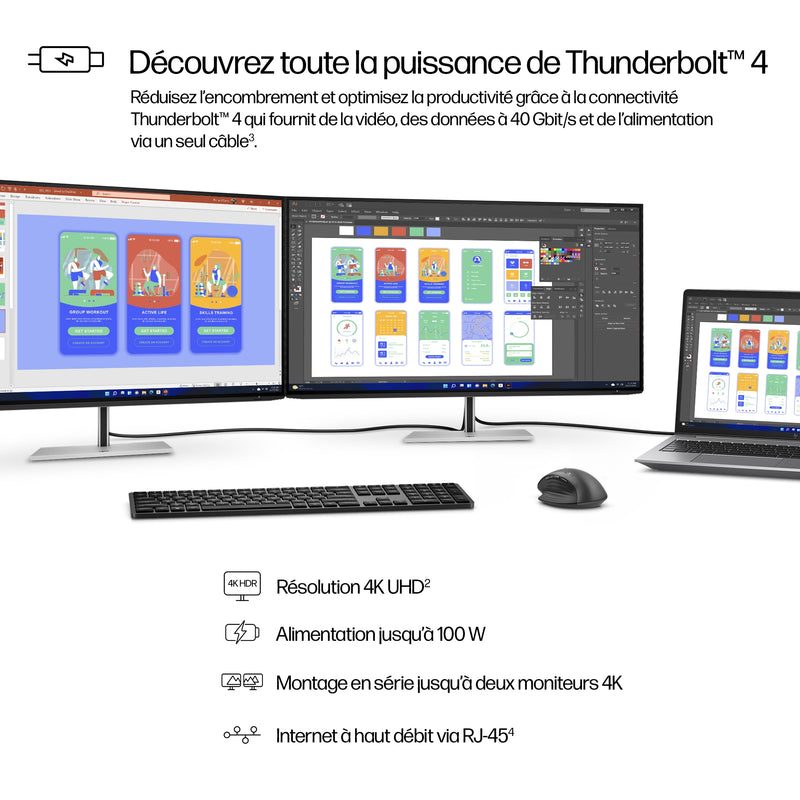 HP 7 Pro-serie 31,5-inch 4K Thunderbolt 4-monitor - 732 stuks