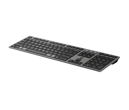 HP 725 Multi Rchrgbl WLS KB/MSE Belgium clavier Souris incluse Bureau RF sans fil + Bluetooth Noir