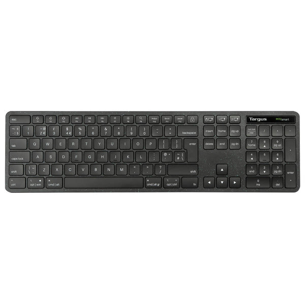 Targus EcoSmart AKB873NO clavier Universel RF sans fil + Bluetooth QWERTY Nordique Noir