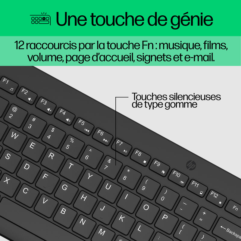 HP Ensemble combiné clavier et souris sans fil 330