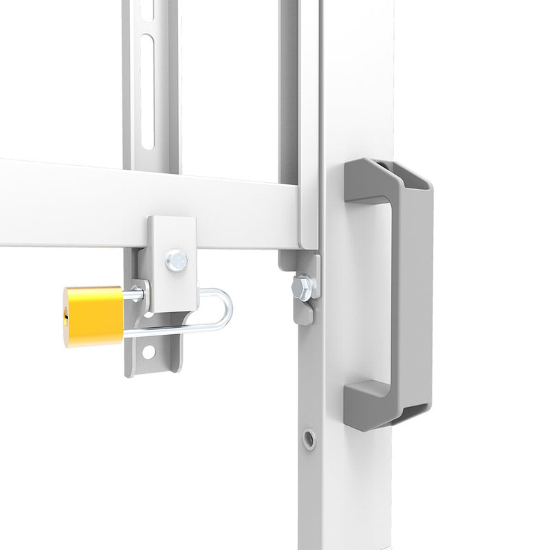 Neomounts FL50-575WH1 Support au sol mobile pour écran 65-110" - installation rapide - TÜV