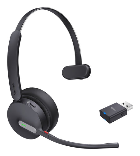 Yealink WH64 Hybrid Mono UC Casque Sans fil Arceau Bureau/Centre d'appels Micro-USB Bluetooth Noir