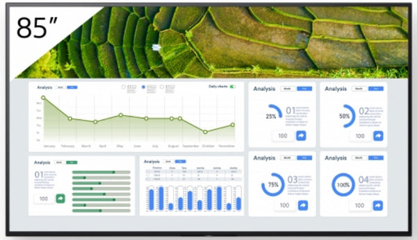 Sony FW-85BZ30L Écran d'affichage dynamique Écran plat de signalisation numérique 2,16 m (85") LCD Wifi 440 cd/m² 4K Ultra HD Noir Android 24/7