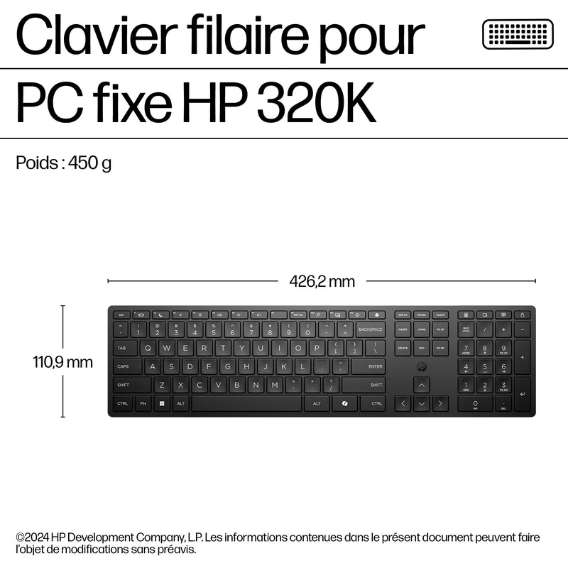 HP Clavier Wired Desktop 320K