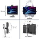 Philips 4000 series 24B2U4301H/00 écran plat de PC 60,5 cm (23.8") 1920 x 1080 pixels Full HD LCD Gris
