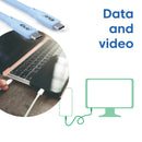 CLUB3D CAC-3003 câble USB USB4 Gen 2x2 2 m USB C Bleu