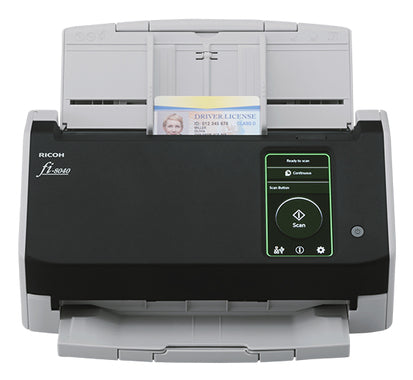 Ricoh fi-8040 Numériseur chargeur automatique de documents (adf) + chargeur manuel 600 x 600 DPI A4 Noir, Gris