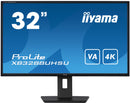 iiyama ProLite XB3288UHSU-B5 platte PC-monitor 80 cm (31.5") 3840 x 2160 Pixels 4K Ultra HD LCD Zwart