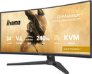 iiyama G-MASTER GCB3486WQSCP-B1 écran plat de PC 86,4 cm (34") 3440 x 1440 pixels UltraWide Quad HD Noir