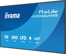 iiyama LH5566UHSB-B1AG Écran d'affichage dynamique Écran plat de signalisation numérique 139,7 cm (55") LCD Wifi 800 cd/m² 4K Ultra HD Noir Intégré dans le processeur Android 24/7