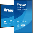 iiyama LH8675UHS-B2AG Écran d'affichage dynamique Écran plat de signalisation numérique 2,17 m (85.6") LCD Wifi 500 cd/m² 4K Ultra HD Noir Intégré dans le processeur Android 11 24/7