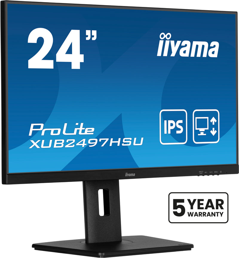 iiyama XUB2497HSU-B2 écran plat de PC 60,5 cm (23.8") 1920 x 1080 pixels Full HD LED Noir