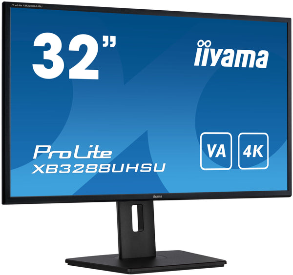 iiyama ProLite XB3288UHSU-B5 platte PC-monitor 80 cm (31.5") 3840 x 2160 Pixels 4K Ultra HD LCD Zwart