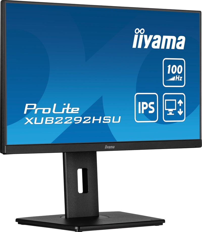 iiyama ProLite XUB2292HSU-B6 21,5" (54,6 cm) PC-flatpanelmonitor, 1920 x 1080 pixels, Full HD LED, zwart