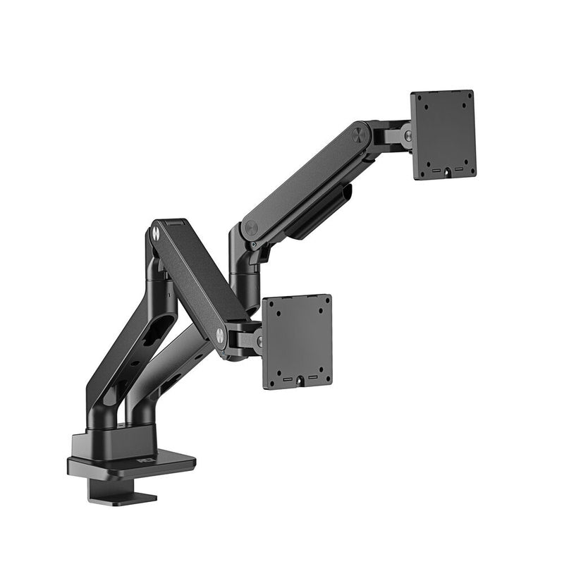 ACT Bras double moniteur office premium, avec vérin à gaz