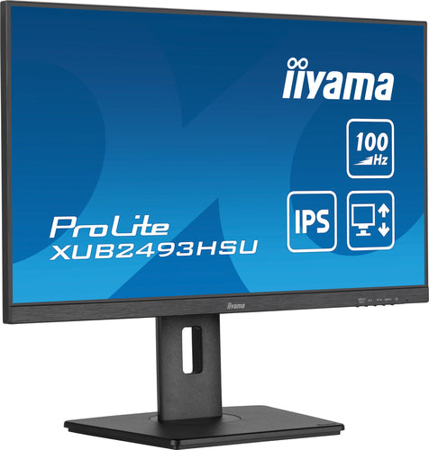 iiyama XUB2493HSU-B7 platte PC-monitor 60,5 cm (23,8") 1920 x 1080 pixels Full HD LED Zwart