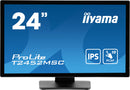 iiyama ProLite T2452MSC-B1 platte pc-monitor 60,5 cm (23.8") 1920 x 1080 Pixels Full HD LCD-touchscreen Multi-user Zwart