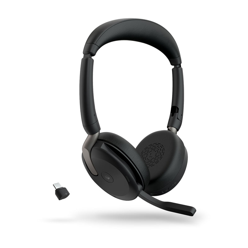 Jabra Evolve2 65 Flex Casque Avec fil &sans fil Arceau Bureau/Centre d'appels Bluetooth Noir