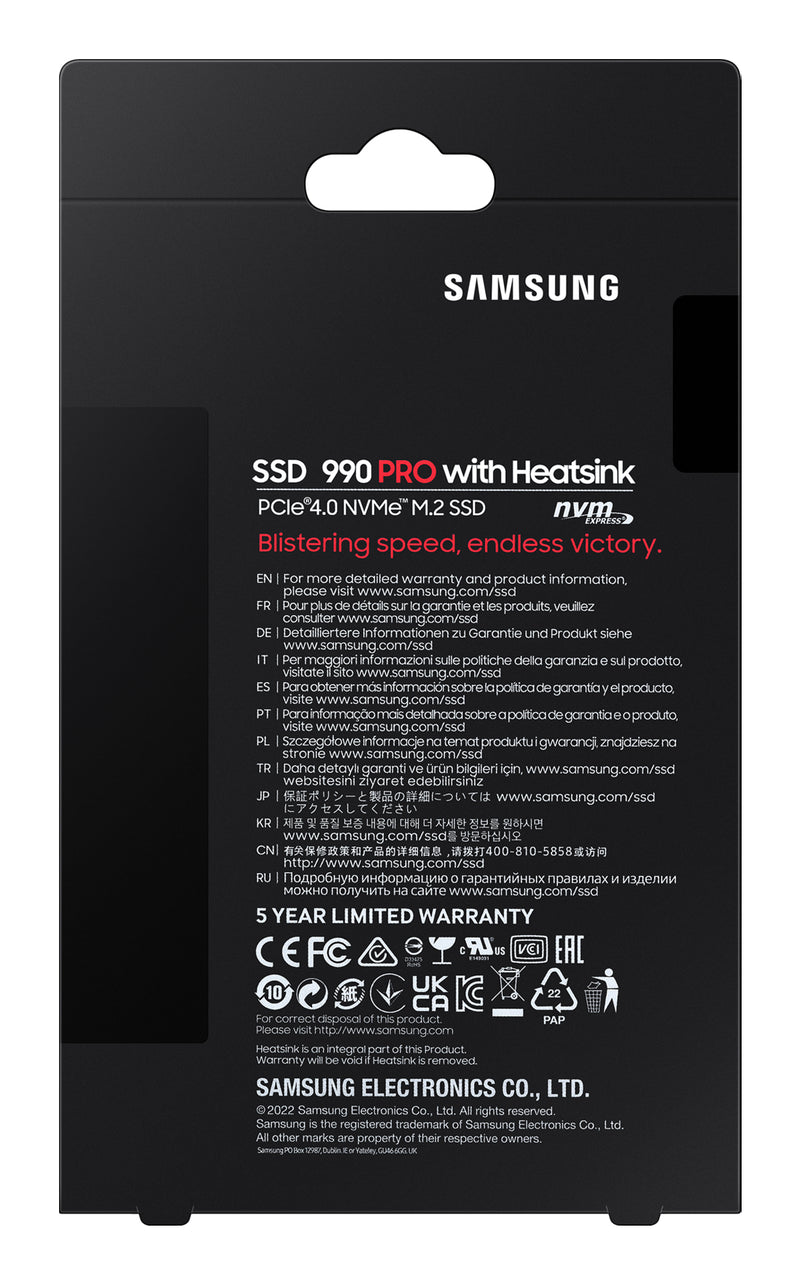 Samsung 990 PRO 2 To M.2 PCI Express 4.0 NVMe V-NAND MLC