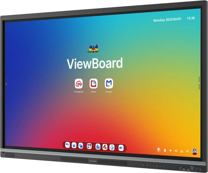 Viewsonic IFP8651 Display tableau blanc interactif 2,18 m (86") 3840 x 2160 pixels Écran tactile Noir