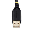 StarTech.com Câble USB vers Série de 2m, Rétention COM, Vis/Écrous Interchangeables, Câble Adaptateur USB vers Série, USB-A vers DB9 RS232, FTDI IC, Protection ESD, Windows/macOS/Linux