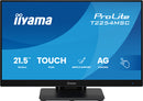 iiyama T2254MSC-B2AG 54,6 cm (21,5") 1920 x 1080 pixels Full HD LED touchscreen pc-monitor zwart