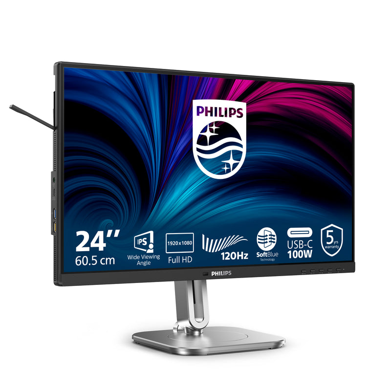 Philips 4000 series 24B2U4301/00 écran plat de PC 60,5 cm (23.8") 1920 x 1080 pixels Full HD LCD Gris