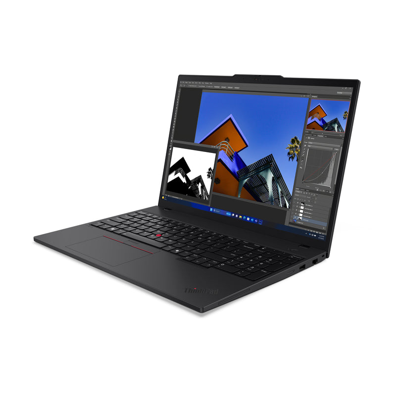 Lenovo ThinkPad T16 Gen 3 Intel Core Ultra 5 125U Ordinateur portable 40,6 cm (16") WUXGA 16 Go DDR5-SDRAM 512 Go SSD Wi-Fi 6E (802.11ax) Windows 11 Pro Suisse Noir