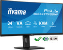 iiyama ProLite XCB3497WQSNP-B1 écran plat de PC 86,4 cm (34") 3440 x 1440 pixels UltraWide Quad HD LED Noir