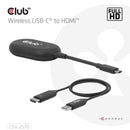 CLUB3D CSV-2570 extension audio/video Émetteur et récepteur AV Noir