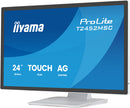 iiyama ProLite T2452MSC-W1AG écran plat de PC 60,5 cm (23.8") 1920 x 1080 pixels Full HD LED Écran tactile Blanc